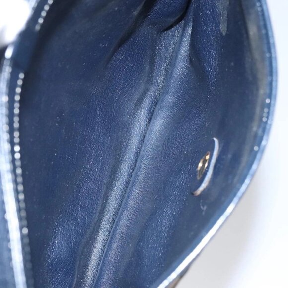 Christian Dior Trotter Canvas Shoulder Bag Navy Auth 109698 - Picture 12 of 16
